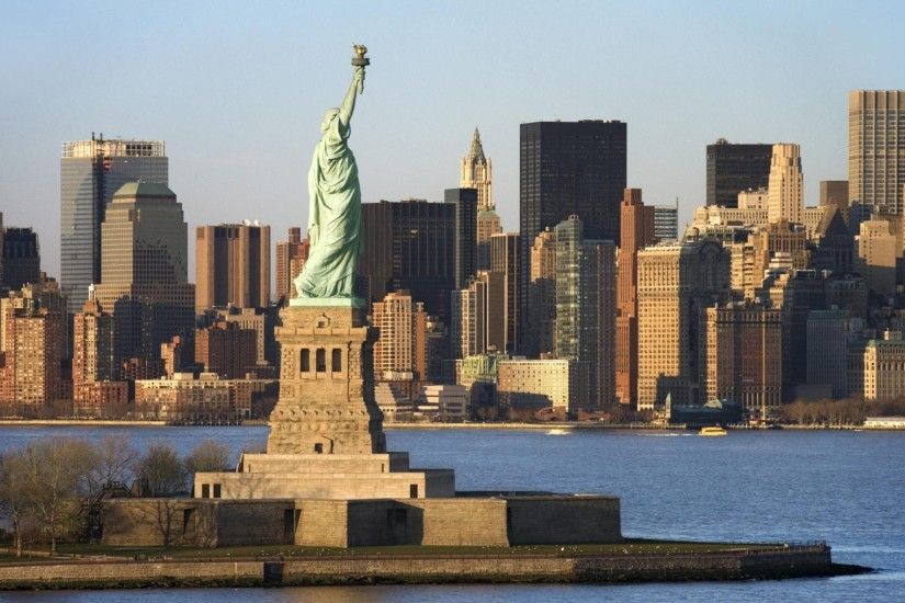 New York Statue Of Liberty Skyline