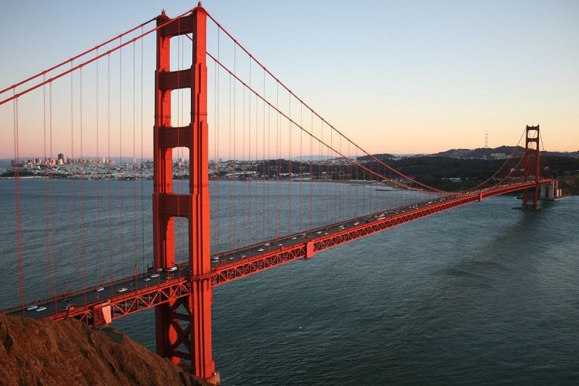 at dusk, Golden Gate Bridge