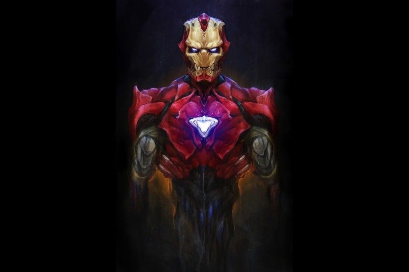 Android Artwork Bionic Dark Evil Iron Man Marvel Comics Monsters Robots Suit