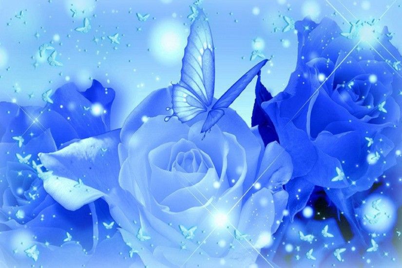 Single Blue Rose Wallpaper