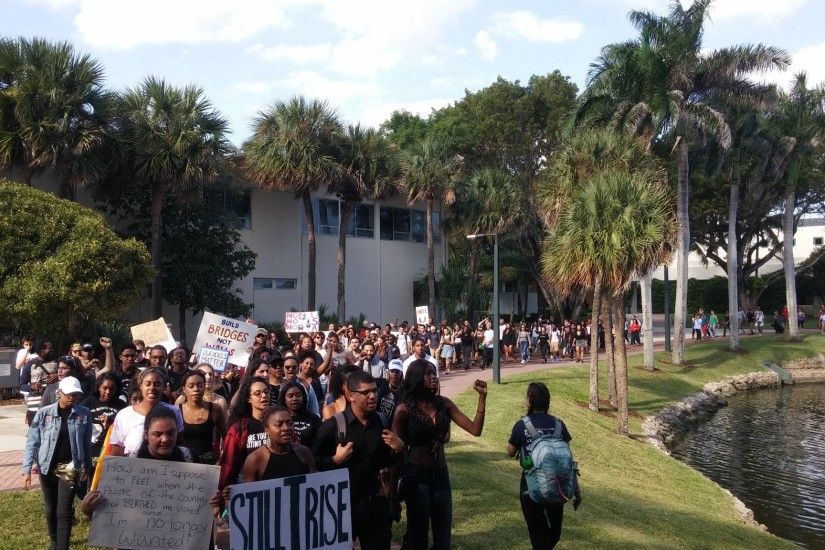 Donald Trump's election stirs protest at University of Miami