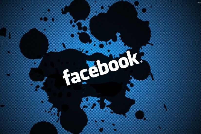 blue background with logo of facebook 1920x1080