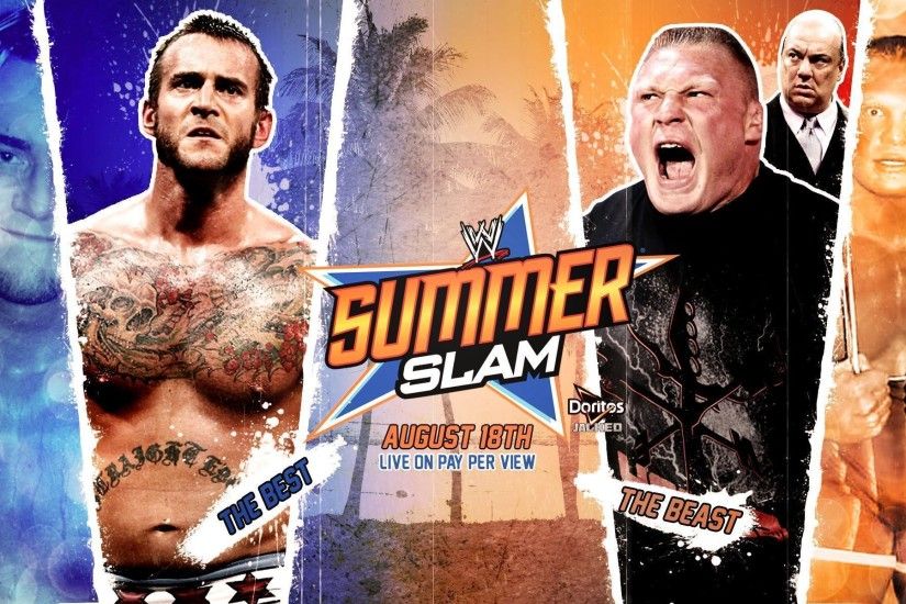 WWE Summerslam 2016 John Cena Vs Brock Lesnar Wallpapers 1920x1200