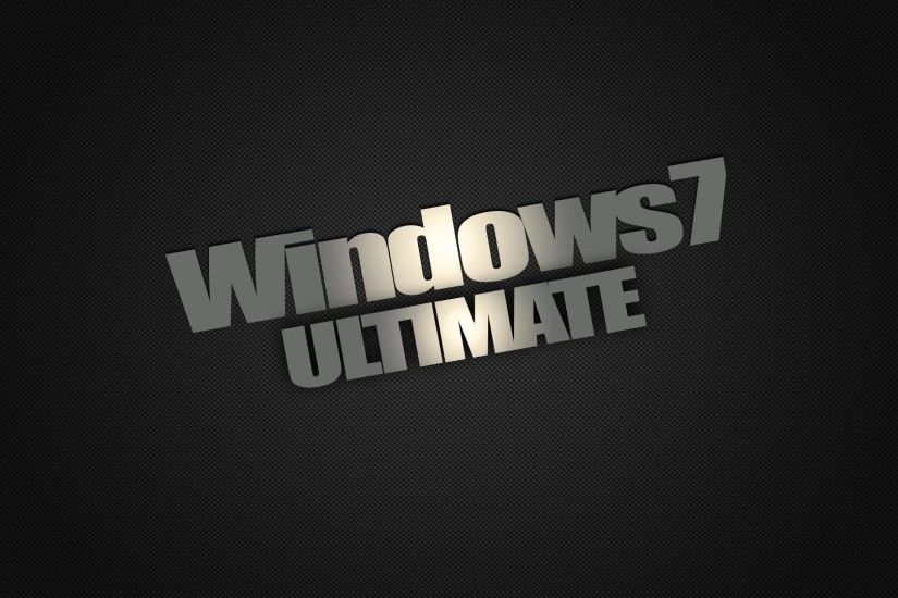 Windows 7 Dark Edition Ultimate Wallpaper HD | High Definition .