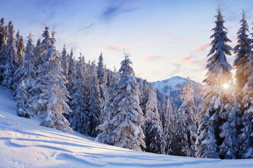 Winter Mountain Desktop Backgrounds (36 Wallpapers)