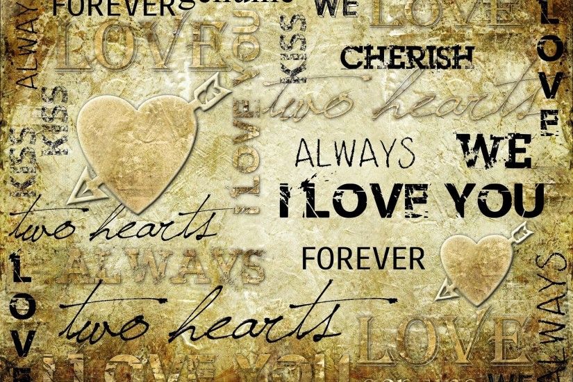 i love you heart arrow inscription background vintage