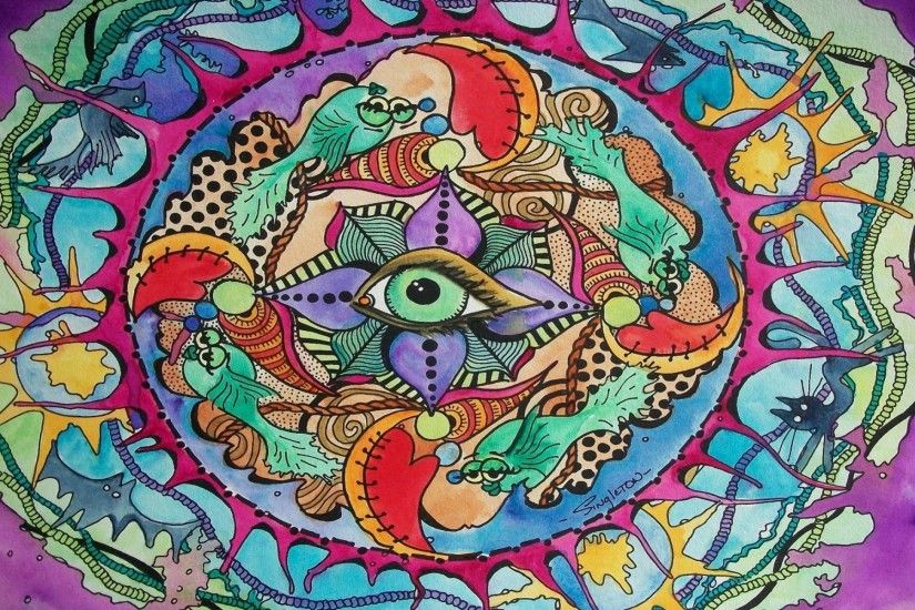 The Eye Knows All Psychedelic wallpapers and stock photos