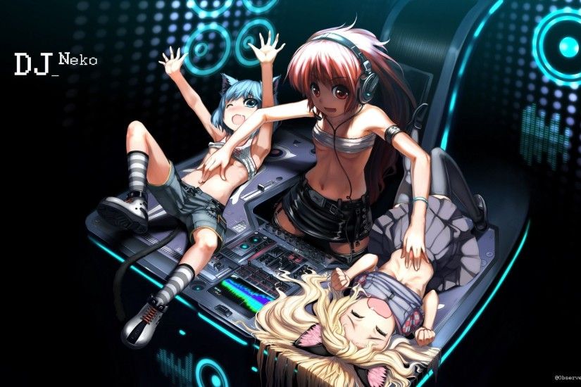 Cool Anime DJ Neko HD Wallpapers.