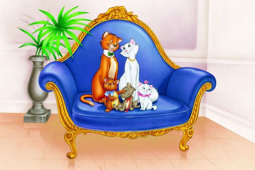 THE ARISTOCATS animation cartoon cat cats family disney kitten ... Marie Aristocats  Wallpaper ...
