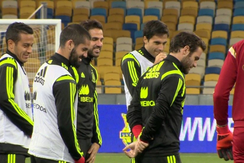 Spain National football team. Practice in Kyiv ahead of UEFA Euro 2016  qualification. Oct 11, 2015 - YouTube
