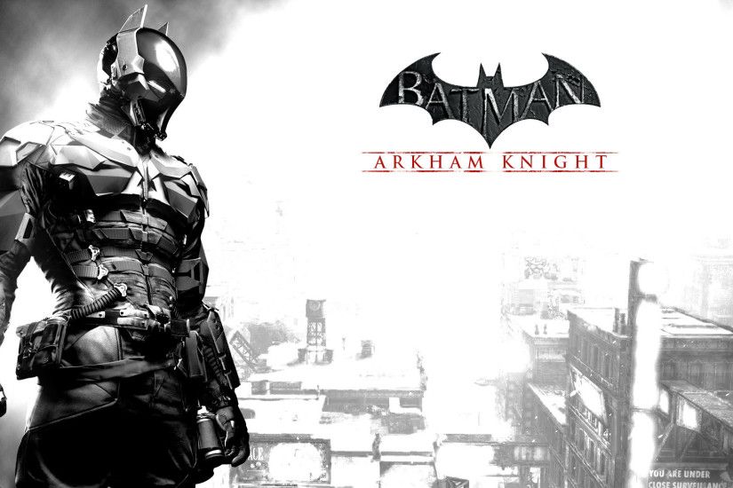 I made a Batman Arkham Knight wallpaper inspired by the Batman Arkham City  wallpapers.