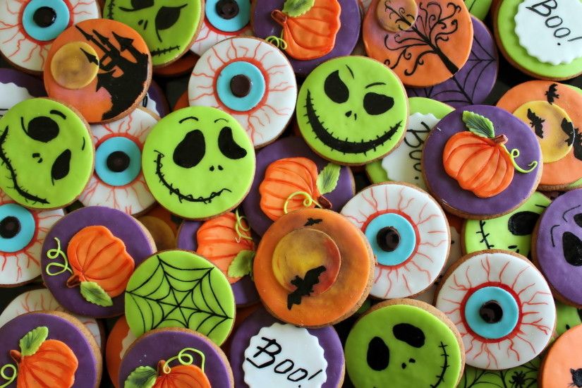 Holiday - Halloween Holiday Food Cookie Biscuit Colorful Wallpaper