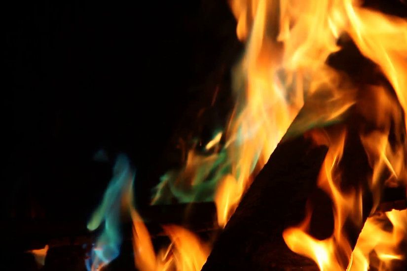 Orange and blue fire flames on black background Stock Video Footage -  VideoBlocks