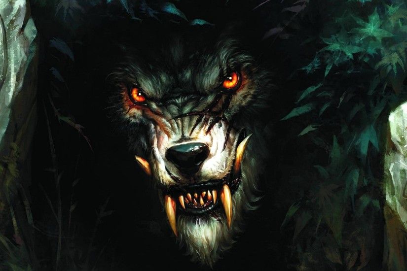 Pix For > Halloween Werewolf Wallpaper