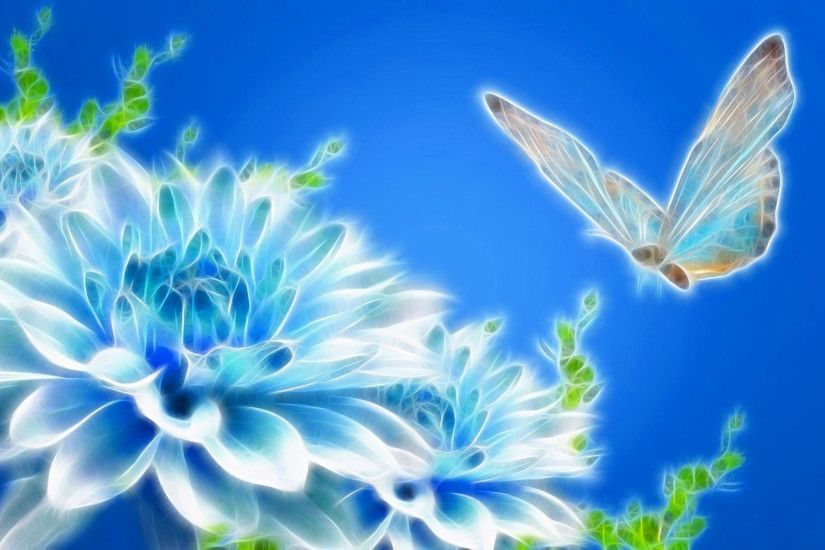 hd pics photos beautiful blue butterfly fantasy animated 3d hd quality  desktop background wallpaper