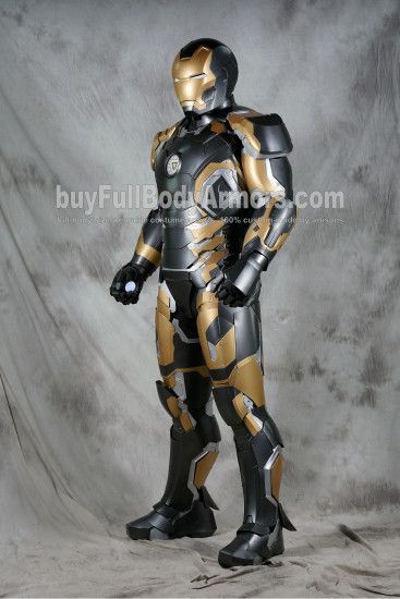 [Special Edition] Black Gold Wearable Iron Man Suit Mark 43 XLIII Armor  Costume 2