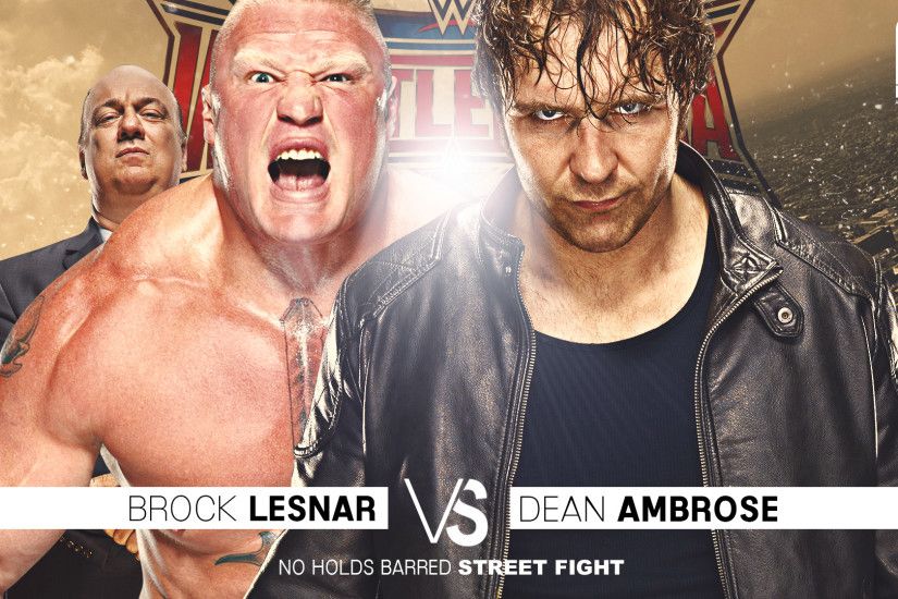 ... Dean Ambrose VS Brock Lesnar Wallpaper by Arunraj1791