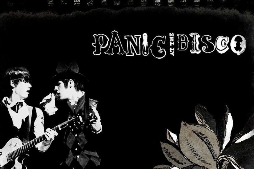 Preview wallpaper panic at the disco, band, members, action, flower  1920x1080