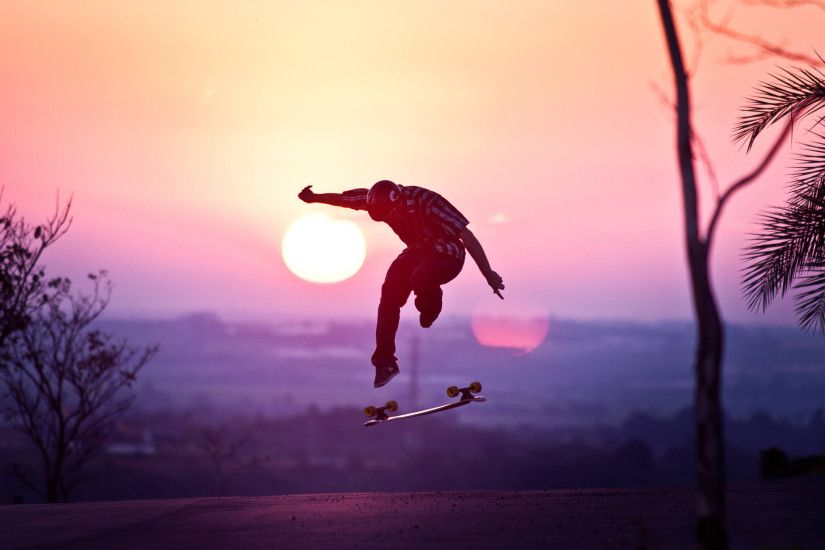 Skateboard Sunset Wallpaper 752