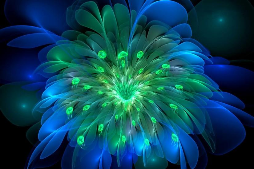 Glowing Peacock Blossom wallpapers and stock photos