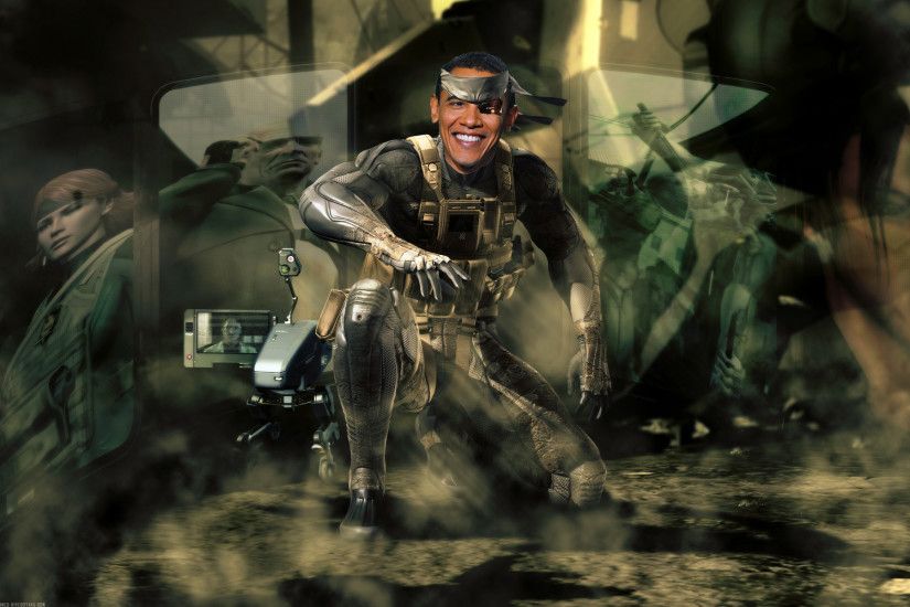 Solid Snake Obama wallpaper by thejangodarkblade Solid Snake Obama wallpaper  by thejangodarkblade