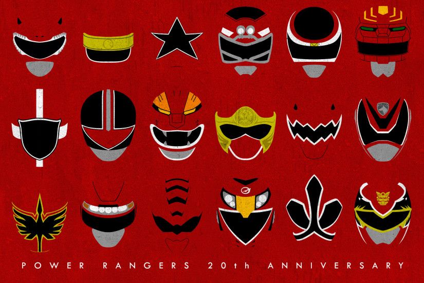 Power Rangers 20th Anniversary Red Ranger Wallpaper