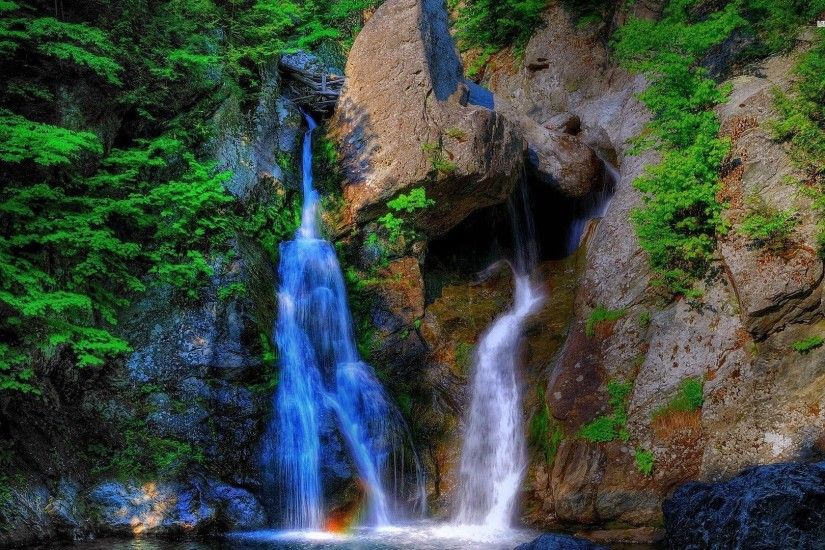 ... Forest Waterfall, Summer â¤ 4K HD Desktop Wallpaper for 4K Ultra .