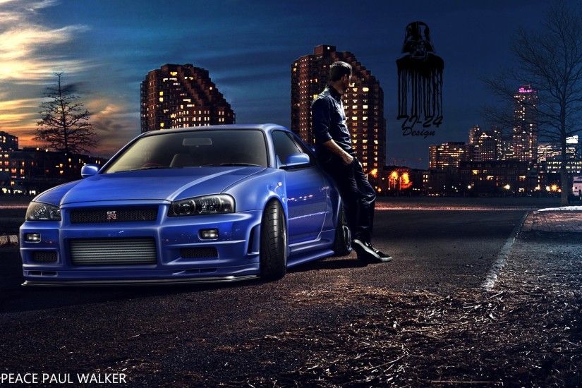 Paul Walker, Fast And Furious, Furious 7, Nissan Skyline GT R R34 Wallpapers  HD / Desktop and Mobile Backgrounds
