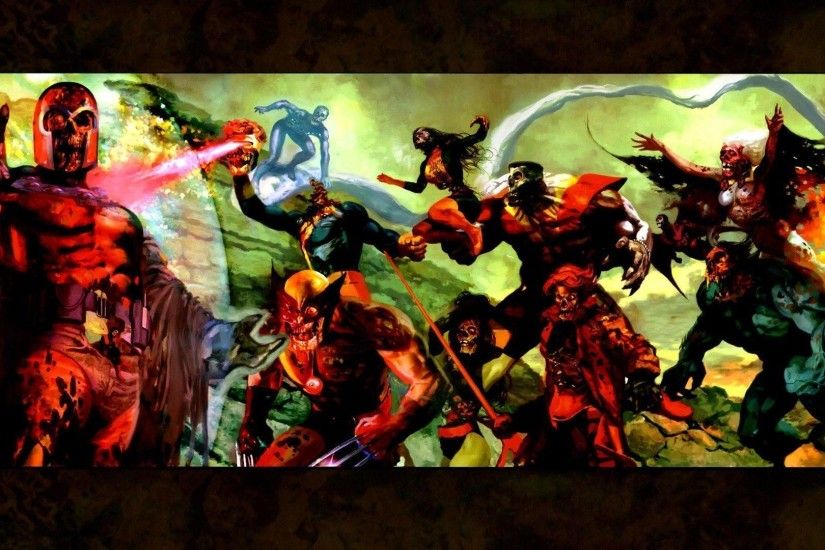 comics, X Men, Wolverine, Magneto, Zombies Wallpapers HD / Desktop .