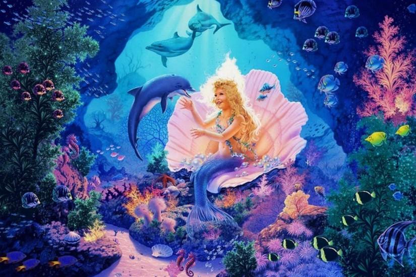 Little Mermaid Princess wallpapers and stock photos