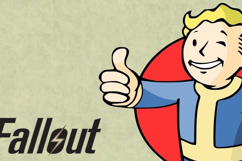 Vault Boy dressed in blue - Fallout wallpaper