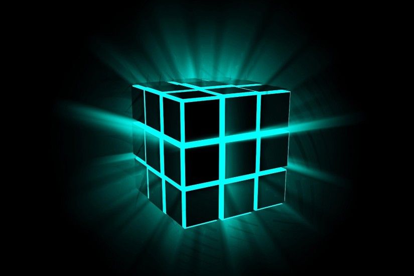 Shine 3d Cube On Black Background New Hd Wallpapernew Wallpaper