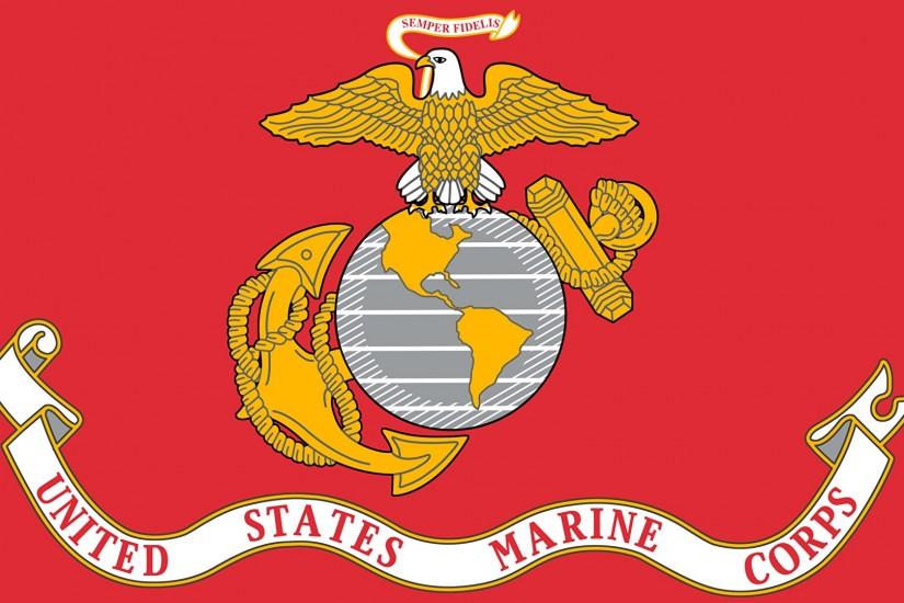 Wallpapers USA Marine Corps Flag 1920x1080