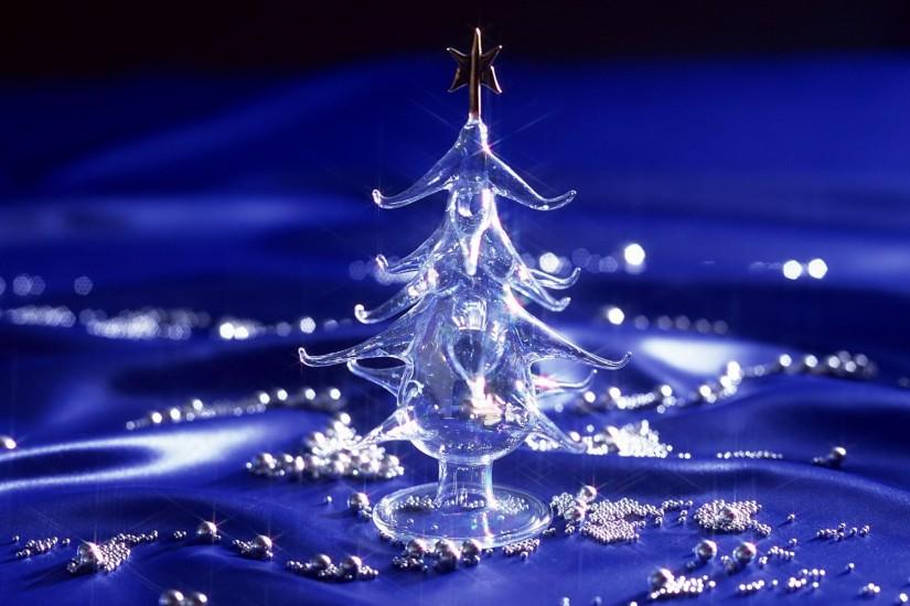 Christmas Tree Crystal Background