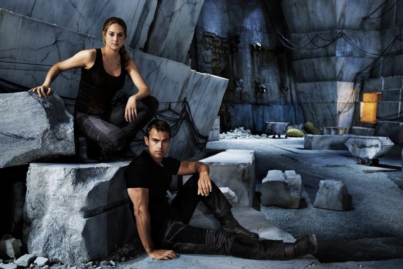 Beatrice & Four posing in a Cave, Divergent 1920x1200 wallpaper