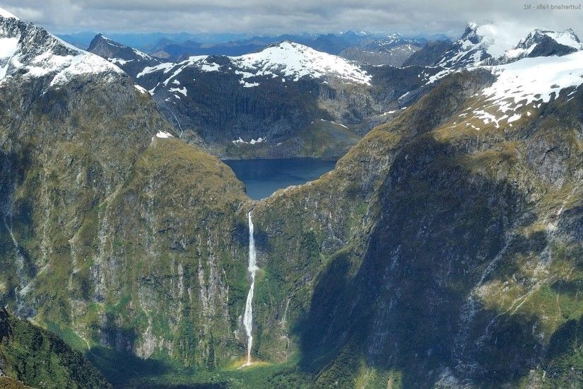 Sutherland Falls, New Zealand, Waterfall, Nature, Landscape, Wilderness,  Mountains Wallpapers HD / Desktop and Mobile Backgrounds