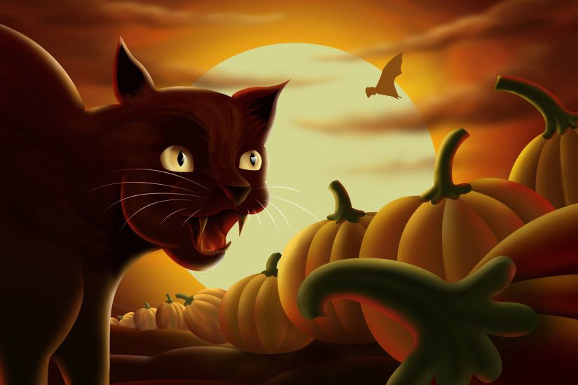 Cute Halloween Cats Wallpaper Halloween desktop wallpaper