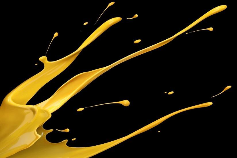 Abstract Yellow Black Background ...