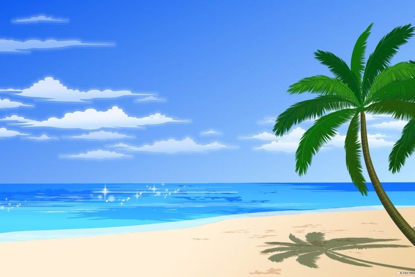 The beach cartoon jpg 2560x1600 Cartoon beach background ...