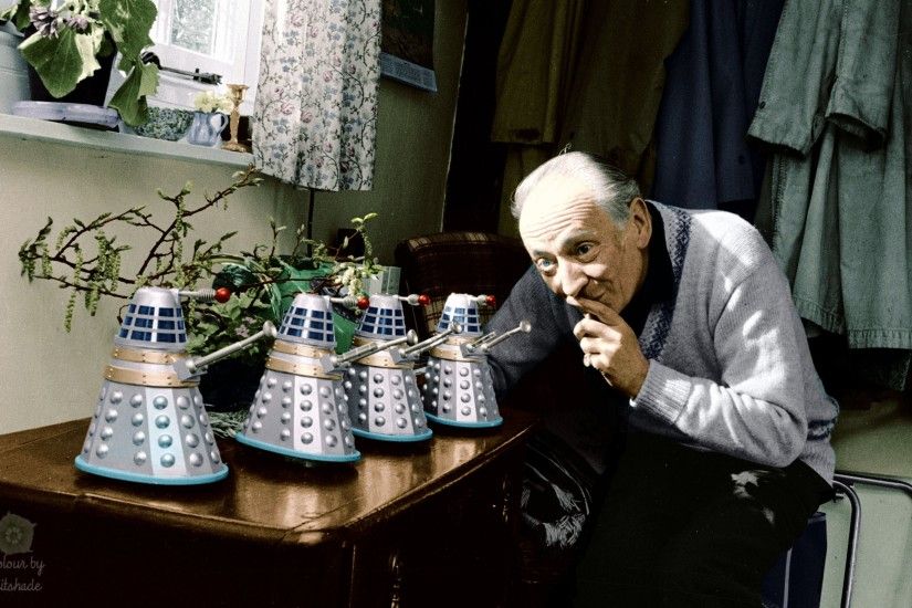 Hartnell and Daleks