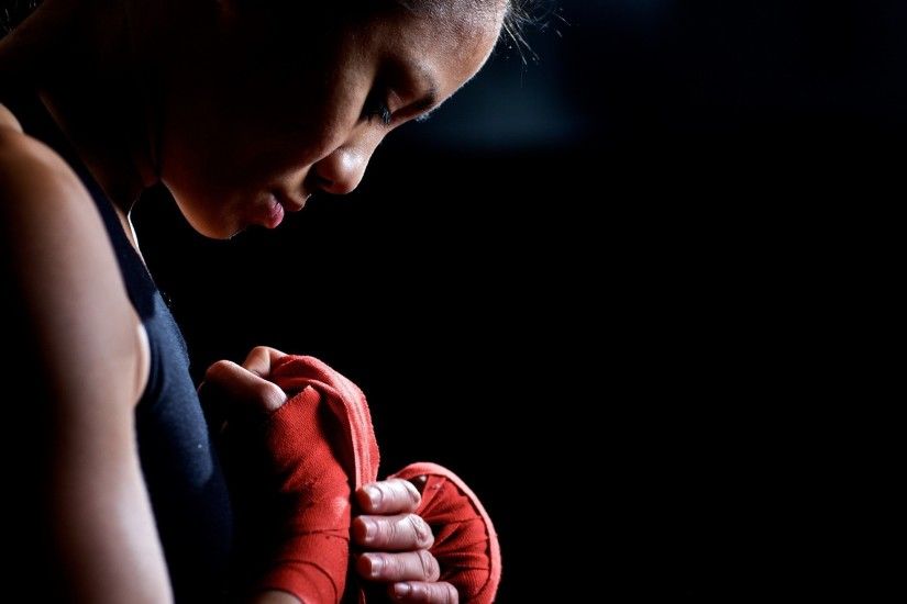 women, Exercising, Boxing