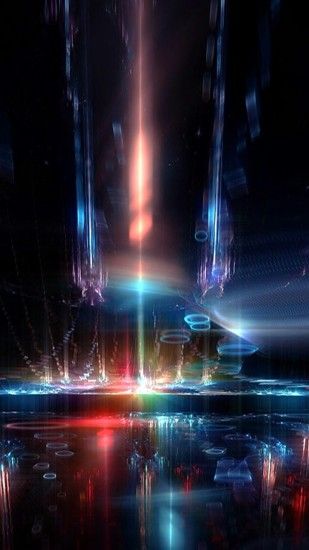 Abstract Neon Lights Galaxy Android Wallpaper ...