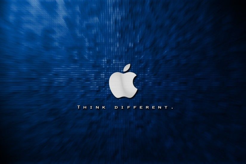 Apple Logo Wallpapers Blue HD Wallpaper