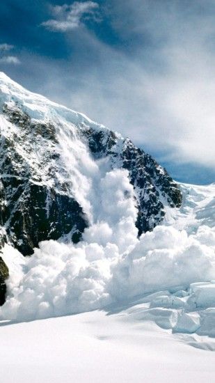1440x2560 Wallpaper alaska, mountains, snow, avalanche