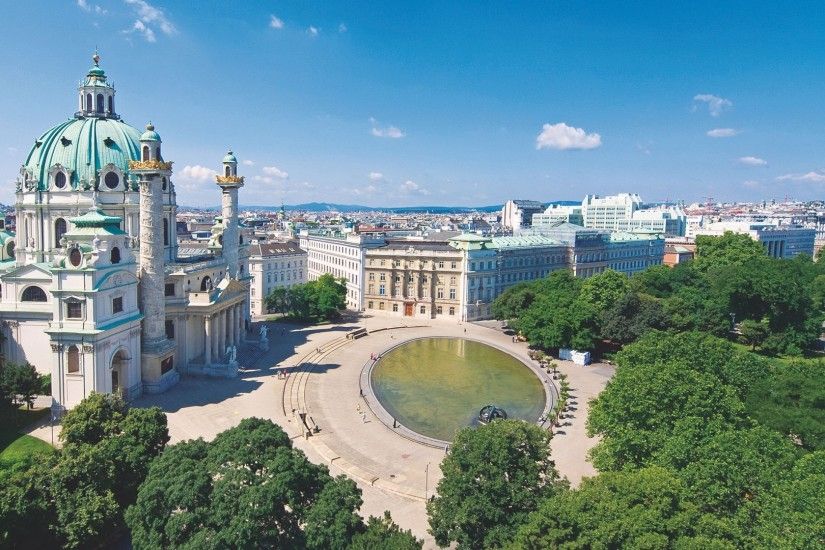 Vienna city landscape Austria