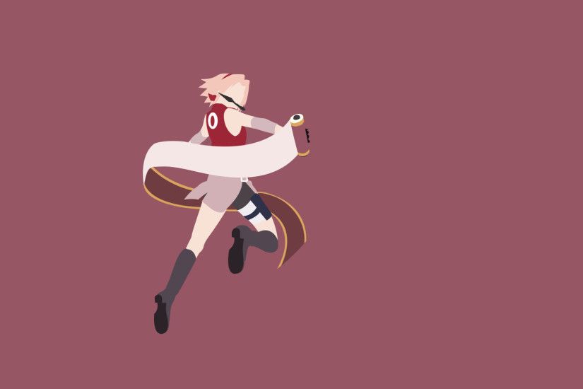 ... Sakura Haruno | Naruto Shippuden Minimalist Anime by Lucifer012