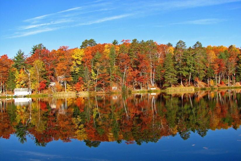 Fall Colors Bass Lake, Washington, Wisconsin, United States