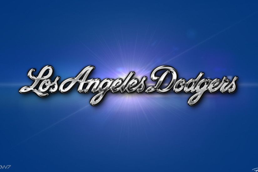 los angeles dodgers 3d chrome wallpaper