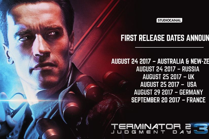 STUDIOCANAL Terminator 2 3D Release Dates