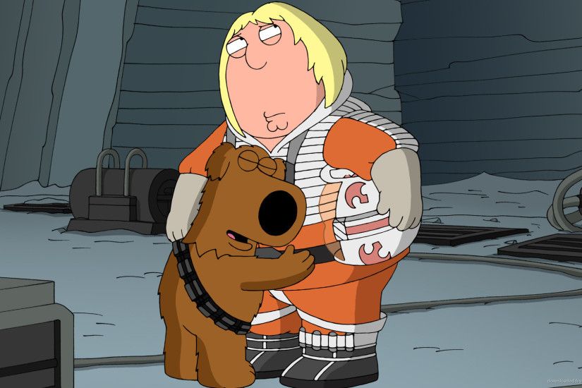 1366x768 Brian And Chris Griffin As Luka And Chewbacca wallpaper